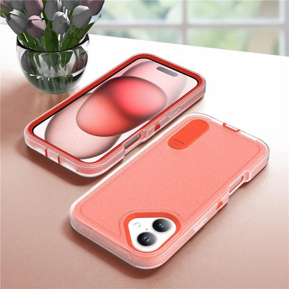 For iPhone 16 Case PC+Silicone+EVA Kickstand Drop-Proof Phone Cover