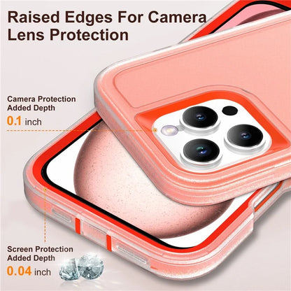 For iPhone 16 Pro Max Case Kickstand Shockproof PC+Silicone+EVA Phone Cover