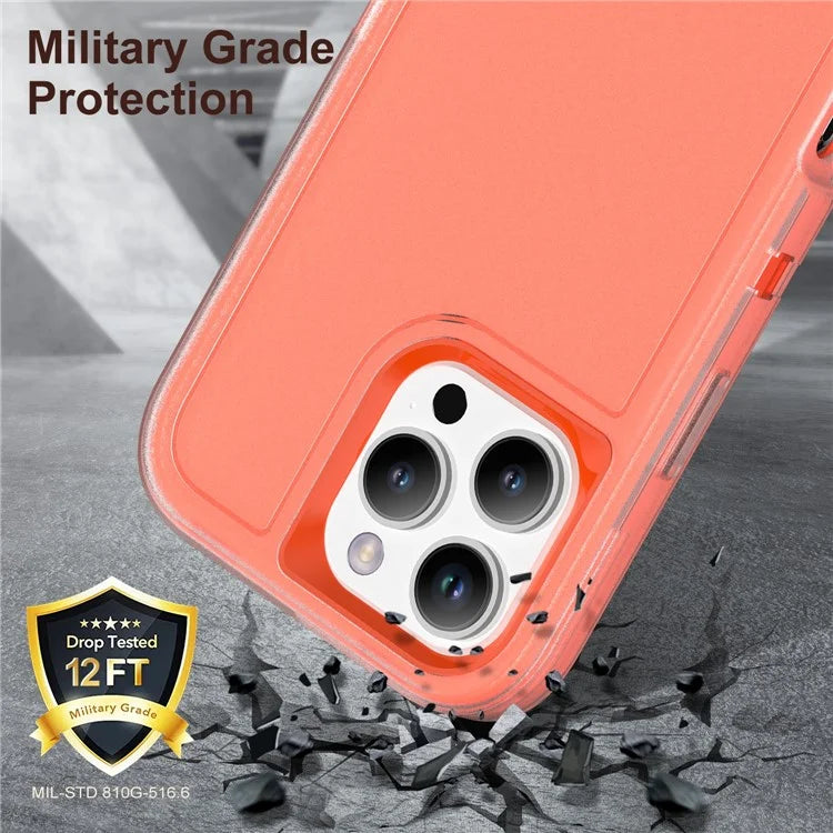 For iPhone 16 Pro Max Case Kickstand Shockproof PC+Silicone+EVA Phone Cover