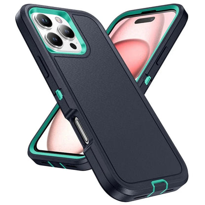 For iPhone 16 Plus Case PC+Silicone+EVA 3-in-1 Shockproof Phone Cover