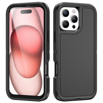 For iPhone 16 Pro Case Drop-Proof PC+Silicone+EVA 3-in-1 Phone Cover