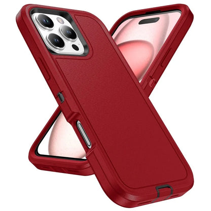 For iPhone 16 Pro Case Drop-Proof PC+Silicone+EVA 3-in-1 Phone Cover