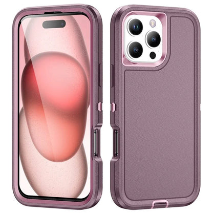 For iPhone 16 Pro Case Drop-Proof PC+Silicone+EVA 3-in-1 Phone Cover