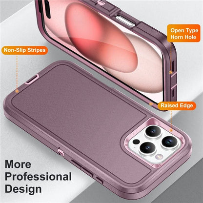 For iPhone 16 Pro Case Drop-Proof PC+Silicone+EVA 3-in-1 Phone Cover