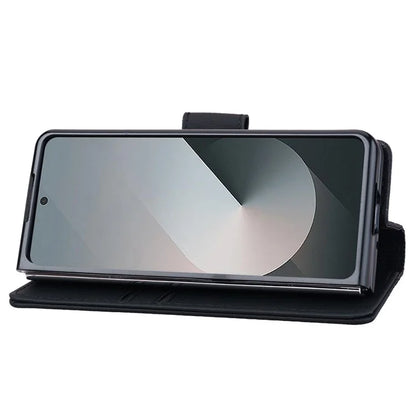For Samsung Galaxy Z Fold6 5G Case Rhombus Pattern Leather Wallet Phone Cover