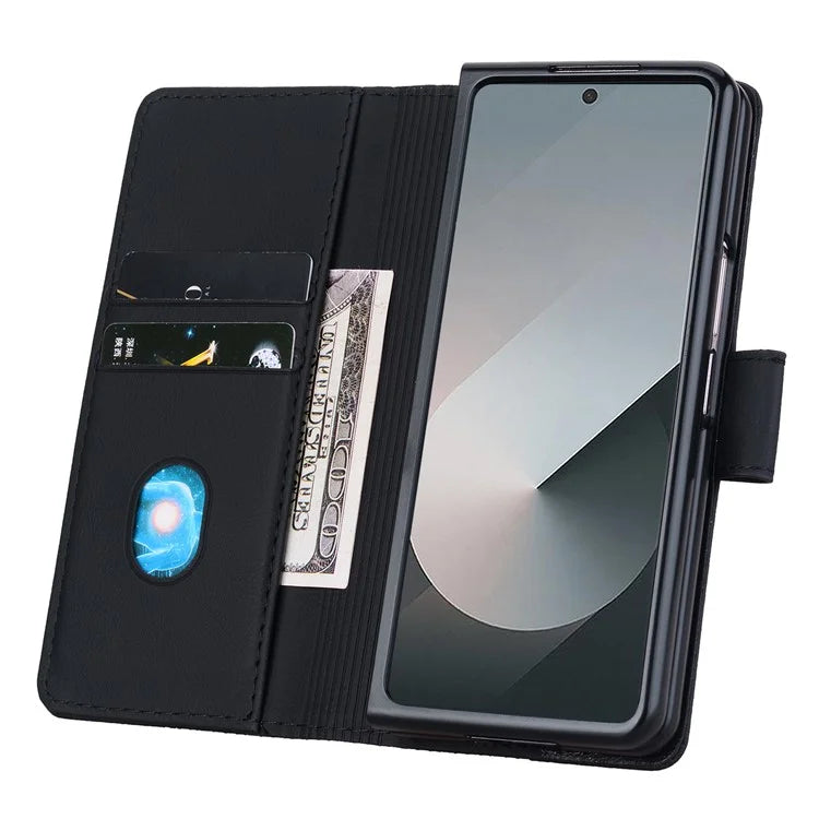 For Samsung Galaxy Z Fold6 5G Case Rhombus Pattern Leather Wallet Phone Cover