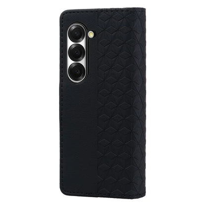 For Samsung Galaxy Z Fold6 5G Case Rhombus Pattern Leather Wallet Phone Cover