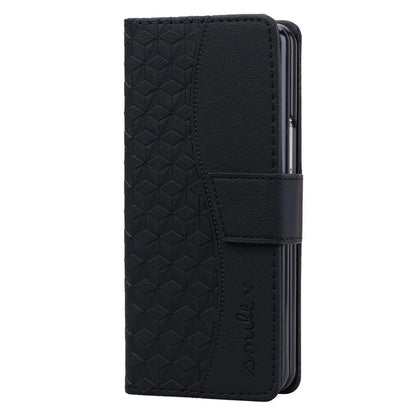 For Samsung Galaxy Z Fold6 5G Case Rhombus Pattern Leather Wallet Phone Cover
