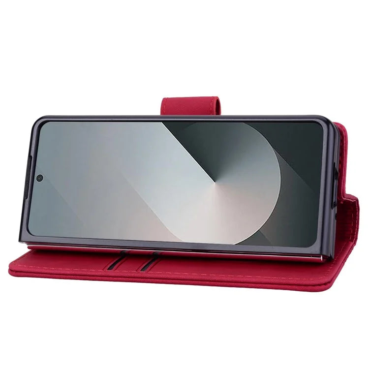 For Samsung Galaxy Z Fold6 5G Case Rhombus Pattern Leather Wallet Phone Cover