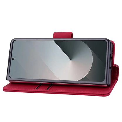For Samsung Galaxy Z Fold6 5G Case Rhombus Pattern Leather Wallet Phone Cover