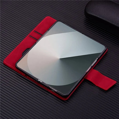 For Samsung Galaxy Z Fold6 5G Case Rhombus Pattern Leather Wallet Phone Cover