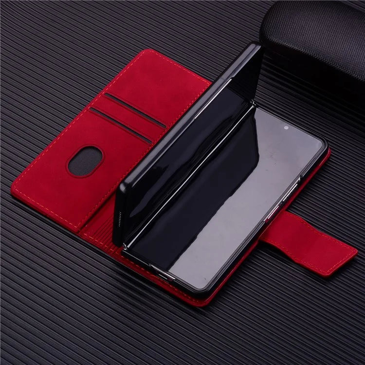 For Samsung Galaxy Z Fold6 5G Case Rhombus Pattern Leather Wallet Phone Cover