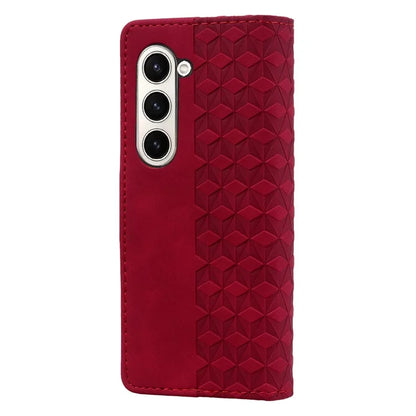 For Samsung Galaxy Z Fold6 5G Case Rhombus Pattern Leather Wallet Phone Cover