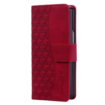 For Samsung Galaxy Z Fold6 5G Case Rhombus Pattern Leather Wallet Phone Cover
