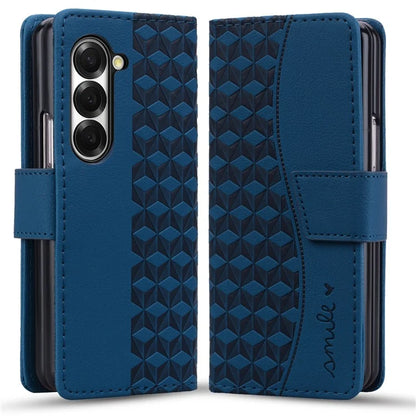 For Samsung Galaxy Z Fold6 5G Case Rhombus Pattern Leather Wallet Phone Cover
