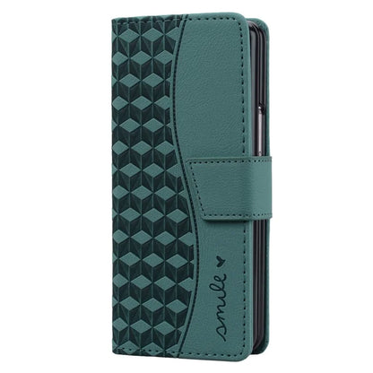 For Samsung Galaxy Z Fold6 5G Case Rhombus Pattern Leather Wallet Phone Cover