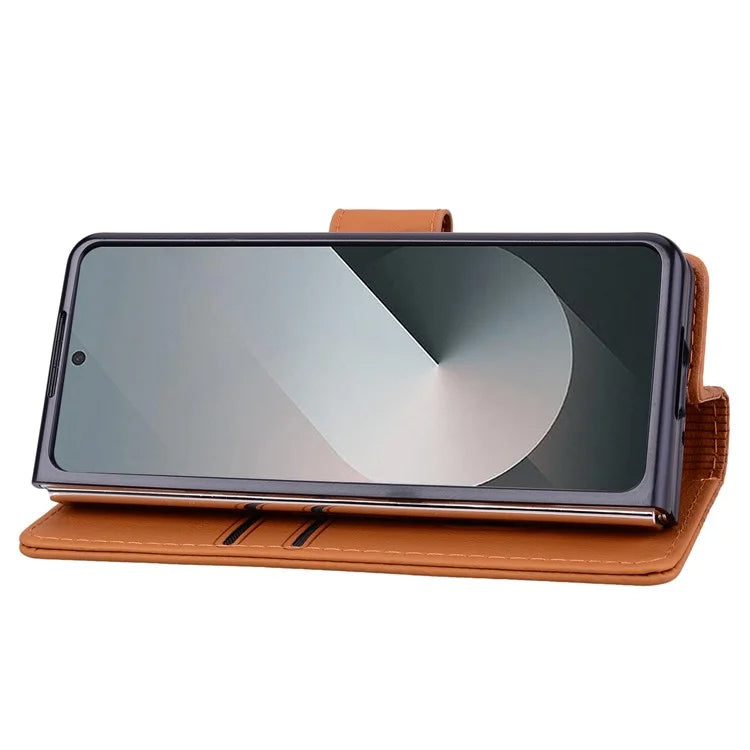 For Samsung Galaxy Z Fold6 5G Case Rhombus Pattern Leather Wallet Phone Cover
