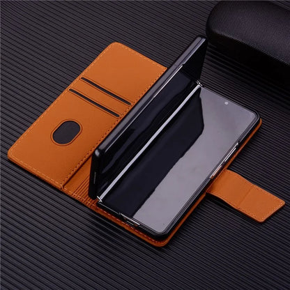For Samsung Galaxy Z Fold6 5G Case Rhombus Pattern Leather Wallet Phone Cover