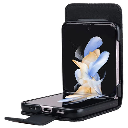 For Samsung Galaxy Z Flip6 5G Case Rhombus Pattern Leather Phone Cover