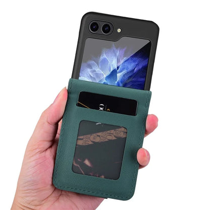 For Samsung Galaxy Z Flip6 5G Case Rhombus Pattern Leather Phone Cover