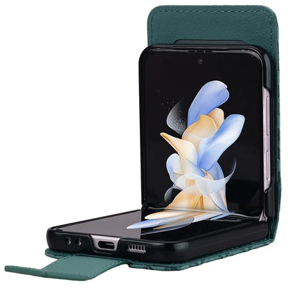 For Samsung Galaxy Z Flip6 5G Case Rhombus Pattern Leather Phone Cover