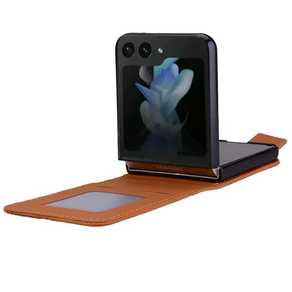 For Samsung Galaxy Z Flip6 5G Case Rhombus Pattern Leather Phone Cover