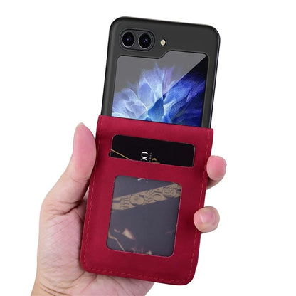 For Samsung Galaxy Z Flip6 5G Case Rhombus Pattern Leather Phone Cover
