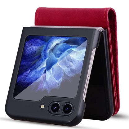 For Samsung Galaxy Z Flip6 5G Case Rhombus Pattern Leather Phone Cover