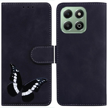 For Honor X6b 4G Stand Case PU Leather Phone Cover Butterfly Printed