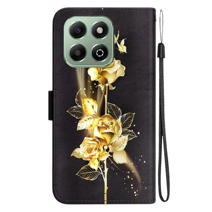 For Honor X6b 4G Case Anti-Drop Leather Wallet Phone Cover Pattern Printing