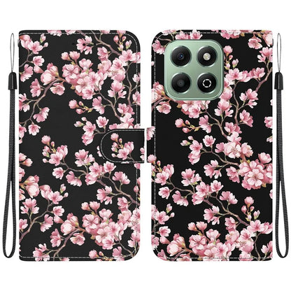 For Honor X6b 4G Case Anti-Drop Leather Wallet Phone Cover Pattern Printing