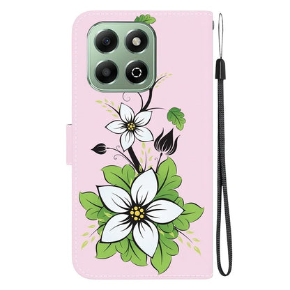 For Honor X6b 4G Case Anti-Drop Leather Wallet Phone Cover Pattern Printing