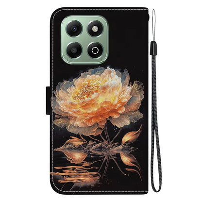 For Honor X6b 4G Case Anti-Drop Leather Wallet Phone Cover Pattern Printing