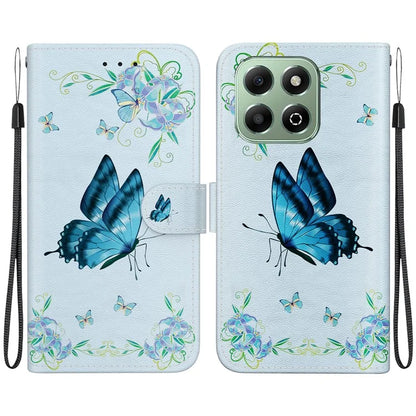 For Honor X6b 4G Case Anti-Drop Leather Wallet Phone Cover Pattern Printing