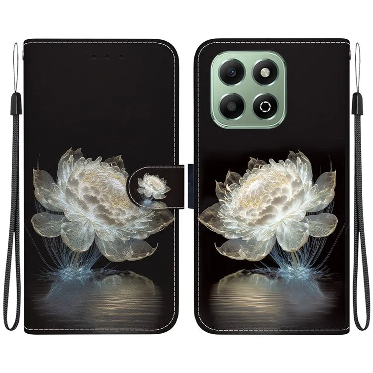 For Honor X6b 4G Case Anti-Drop Leather Wallet Phone Cover Pattern Printing