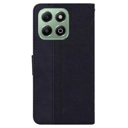 For Honor X6b 4G Case Geometry Pattern Leather Wallet Phone Cover