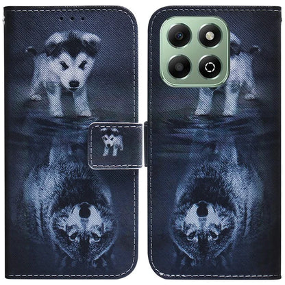 For Honor X6b 4G Case Pattern Print Leather Wallet Phone Cover