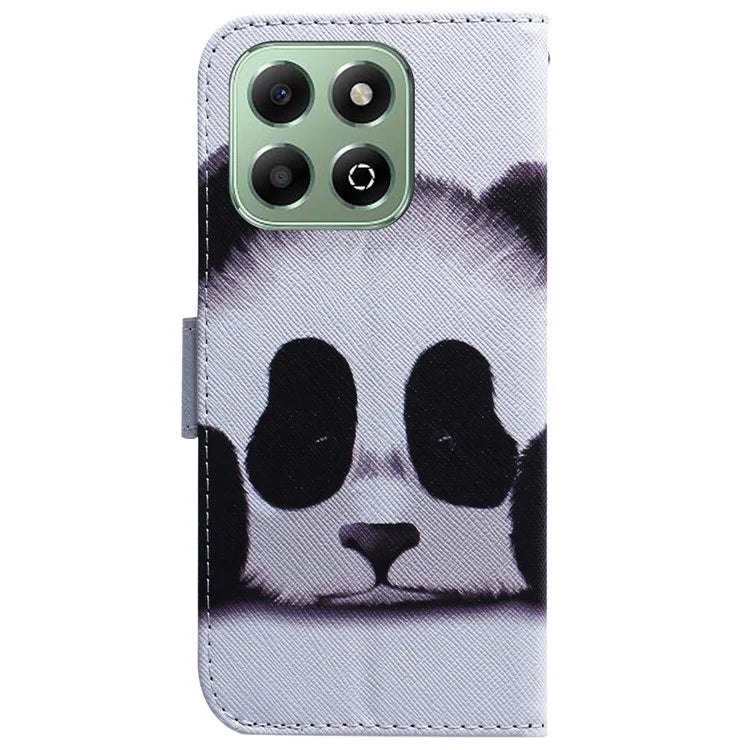For Honor X6b 4G Case Pattern Print Leather Wallet Phone Cover