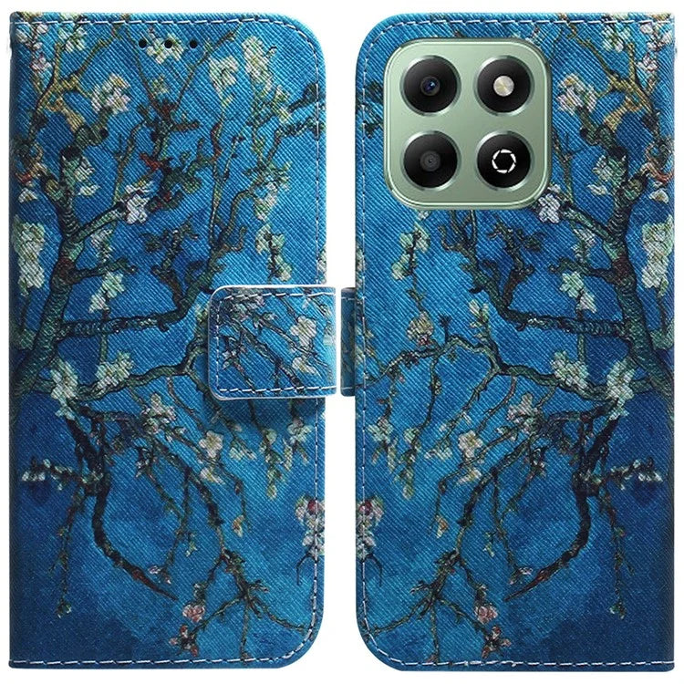 For Honor X6b 4G Case Pattern Print Leather Wallet Phone Cover