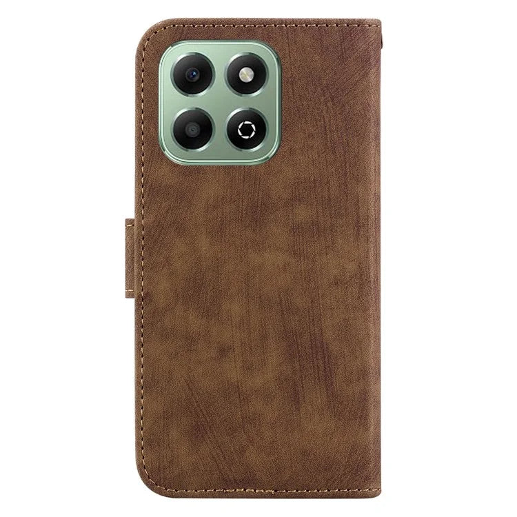 For Honor X6b 4G Wallet Phone Case Tiger Imprint Shockproof Leather Cover