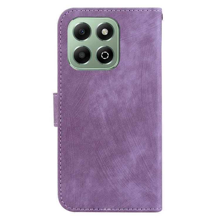 For Honor X6b 4G Wallet Phone Case Tiger Imprint Shockproof Leather Cover