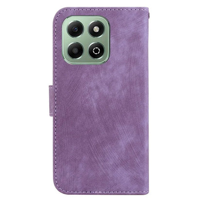 For Honor X6b 4G Wallet Phone Case Tiger Imprint Shockproof Leather Cover