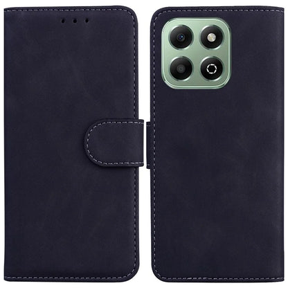 For Honor X6b 4G Case Solid Color Leather Wallet Phone Cover with Stand
