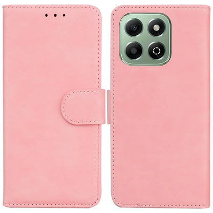 For Honor X6b 4G Case Solid Color Leather Wallet Phone Cover with Stand
