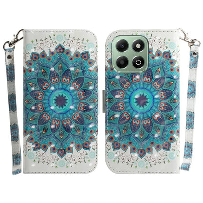 For Honor X6b 4G Stand Case Pattern Printing Leather Wallet Phone Cover