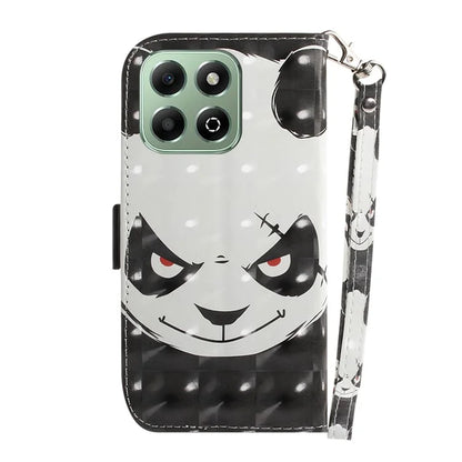 For Honor X6b 4G Stand Case Pattern Printing Leather Wallet Phone Cover