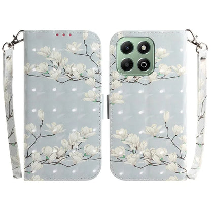 For Honor X6b 4G Stand Case Pattern Printing Leather Wallet Phone Cover