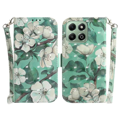 For Honor X6b 4G Stand Case Pattern Printing Leather Wallet Phone Cover