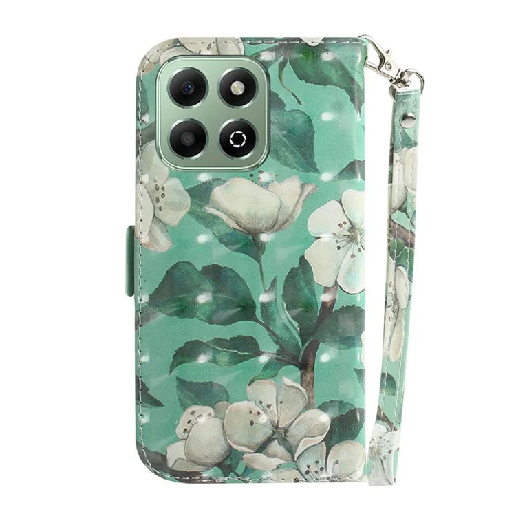For Honor X6b 4G Stand Case Pattern Printing Leather Wallet Phone Cover