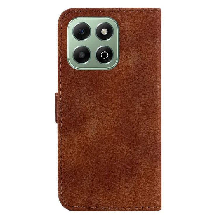For Honor X6b 4G Case 7-Shaped Pattern Imprint Stand Leather Phone Cover